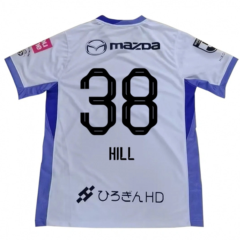 Danxen Criança Camisola Cailen Hill #38 Branco Laranja Alternativa 2025/26 Camisa Brasil