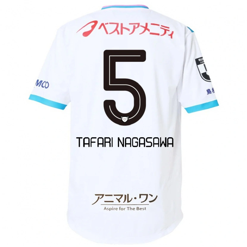 Danxen Criança Camisola Shiva Tafari Nagasawa #5 Branco Rosa Alternativa 2025/26 Camisa Brasil