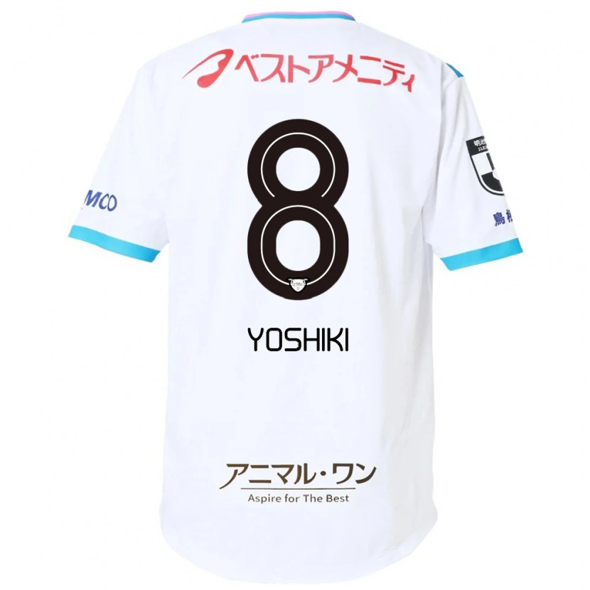 Danxen Criança Camisola Yoshiki Narahara #8 Branco Rosa Alternativa 2025/26 Camisa Brasil