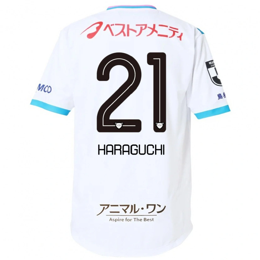 Danxen Criança Camisola Konosuke Haraguchi #21 Branco Rosa Alternativa 2025/26 Camisa Brasil