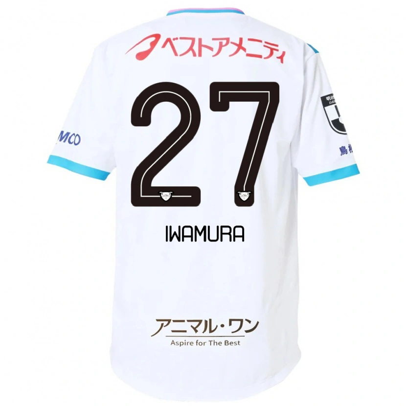 Danxen Criança Camisola Junnosuke Iwamura #27 Branco Rosa Alternativa 2025/26 Camisa Brasil