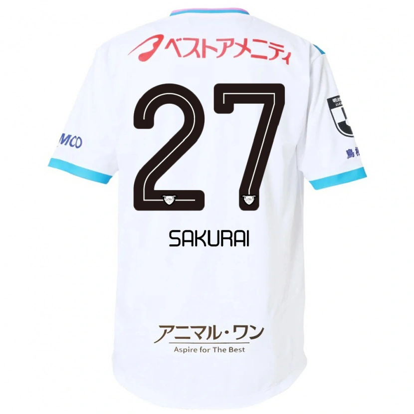 Danxen Criança Camisola Tatsunori Sakurai #27 Branco Rosa Alternativa 2025/26 Camisa Brasil