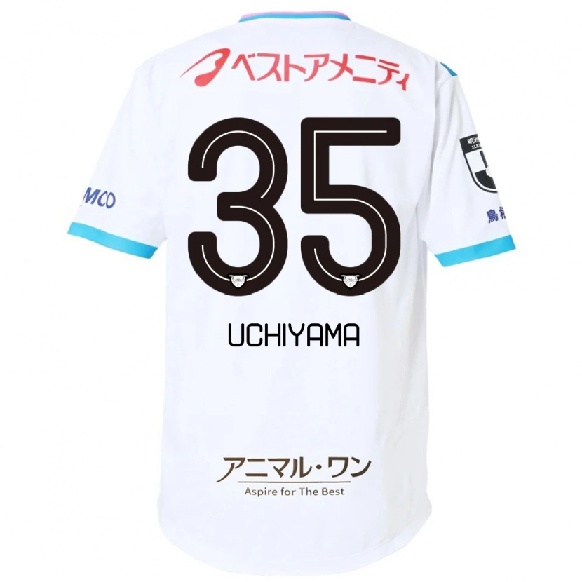 Danxen Criança Camisola Kei Uchiyama #35 Branco Rosa Alternativa 2025/26 Camisa Brasil