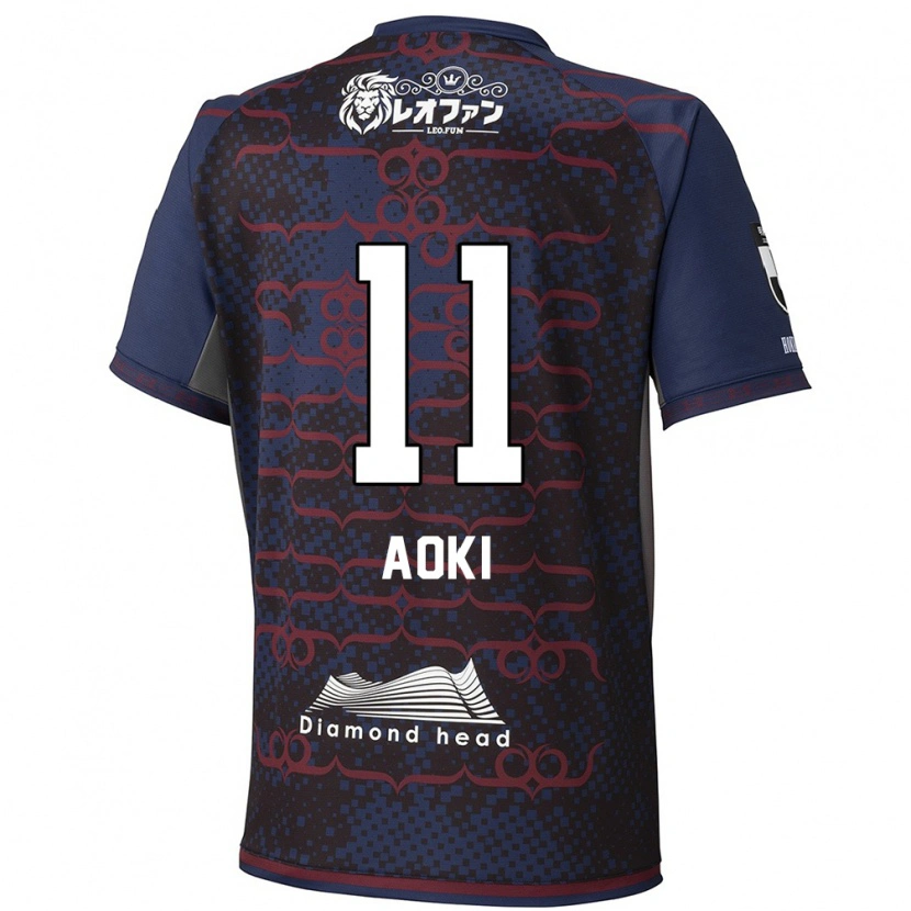 Danxen Criança Camisola Ryota Aoki #11 Azul Vermelho Alternativa 2025/26 Camisa Brasil