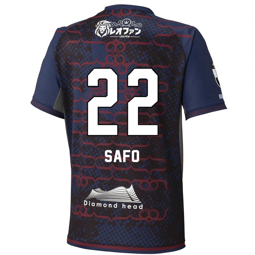 Danxen Criança Camisola Kinglord Safo #22 Azul Vermelho Alternativa 2025/26 Camisa Brasil