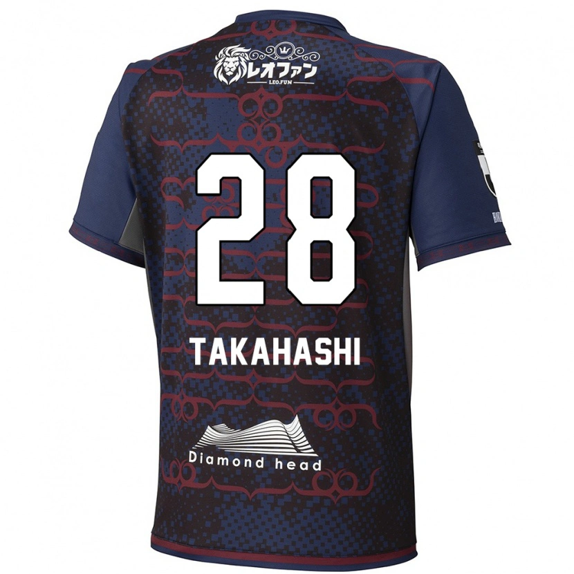 Danxen Criança Camisola Koga Takahashi #28 Azul Vermelho Alternativa 2025/26 Camisa Brasil