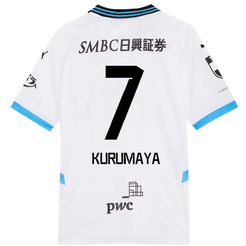 Danxen Criança Camisola Shintaro Kurumaya #7 Branco Azul Celeste Alternativa 2025/26 Camisa Brasil