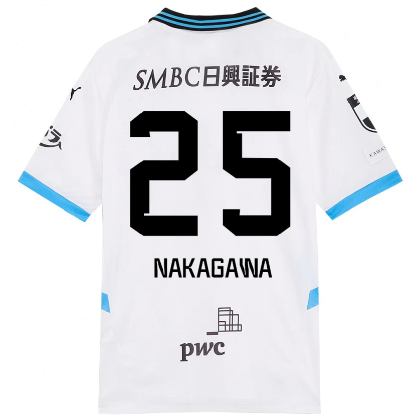 Danxen Criança Camisola Shin Nakagawa #25 Branco Azul Celeste Alternativa 2025/26 Camisa Brasil