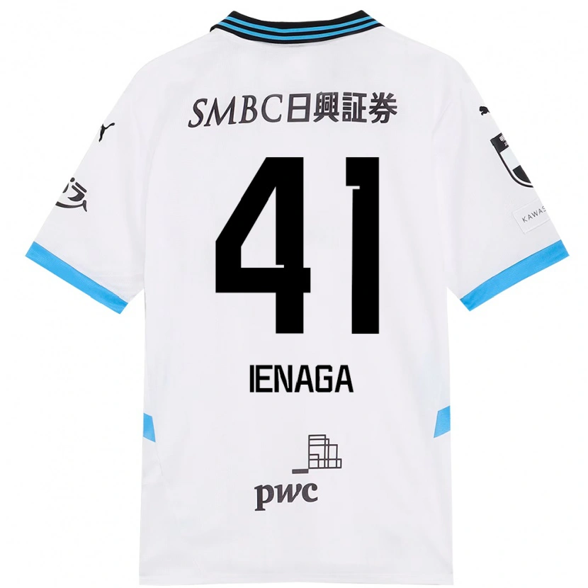 Danxen Criança Camisola Akihiro Ienaga #41 Branco Azul Celeste Alternativa 2025/26 Camisa Brasil