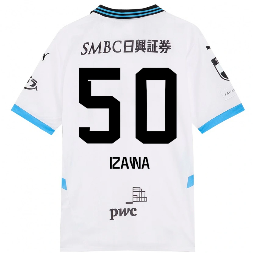 Danxen Criança Camisola Haruki Izawa #50 Branco Azul Celeste Alternativa 2025/26 Camisa Brasil