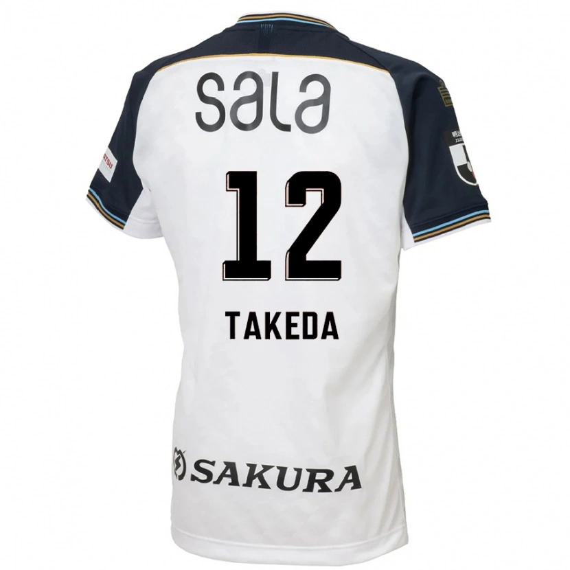 Danxen Criança Camisola Yusei Takeda #12 Branco Preto Alternativa 2025/26 Camisa Brasil