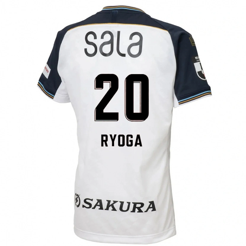 Danxen Criança Camisola Ryoga Sato #20 Branco Preto Alternativa 2025/26 Camisa Brasil