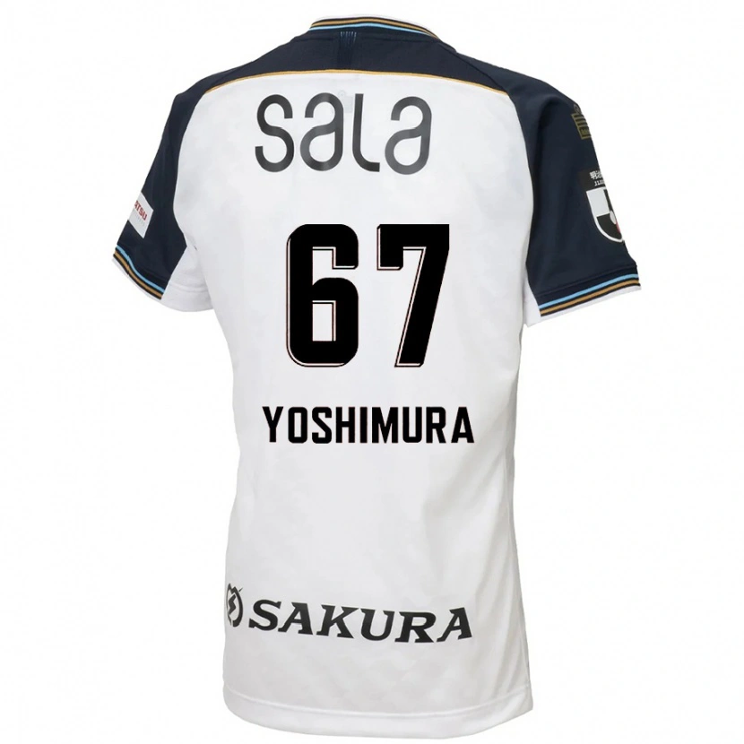 Danxen Criança Camisola Ryusei Yoshimura #67 Branco Preto Alternativa 2025/26 Camisa Brasil
