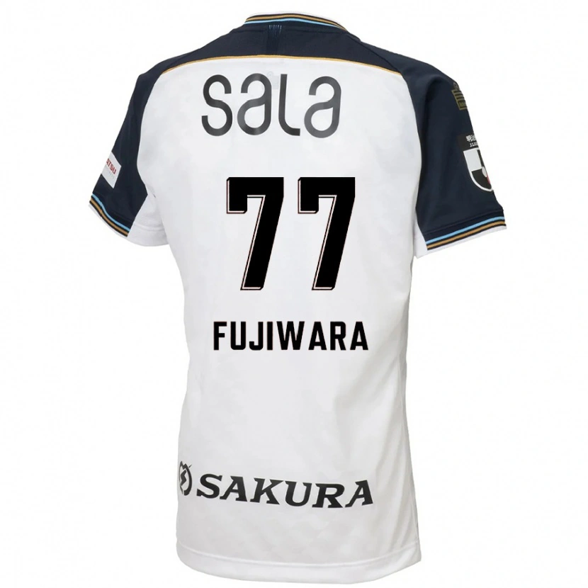 Danxen Criança Camisola Kensuke Fujiwara #77 Branco Preto Alternativa 2025/26 Camisa Brasil