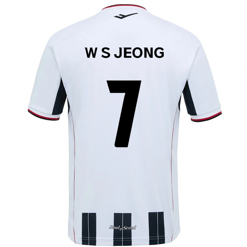 Danxen Criança Camisola Seung-Won Jeong #7 Branco Preto Alternativa 2025/26 Camisa Brasil