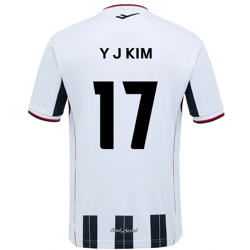 Danxen Criança Camisola Jin-Ya Kim #17 Branco Preto Alternativa 2025/26 Camisa Brasil