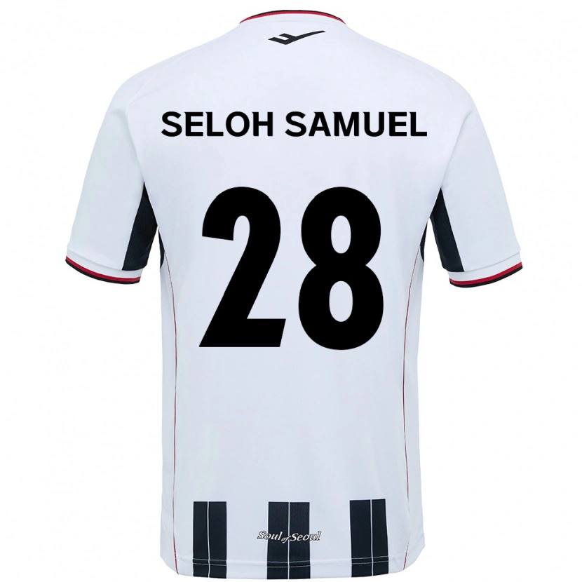 Danxen Criança Camisola Gbato Seloh Samuel #28 Branco Preto Alternativa 2025/26 Camisa Brasil