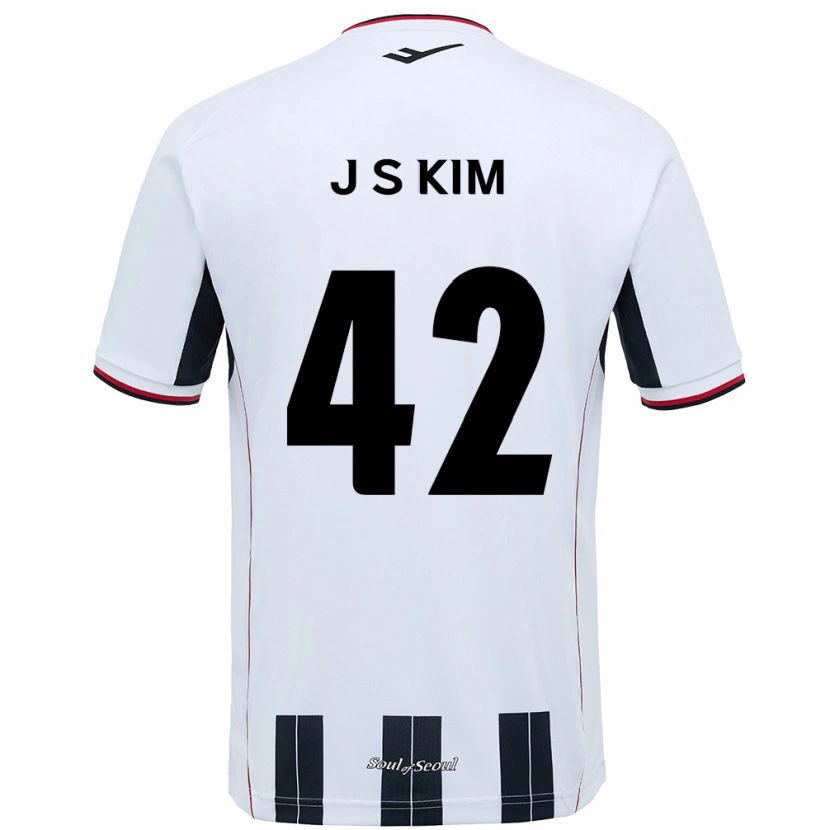 Danxen Criança Camisola Shin-Jin Kim #42 Branco Preto Alternativa 2025/26 Camisa Brasil
