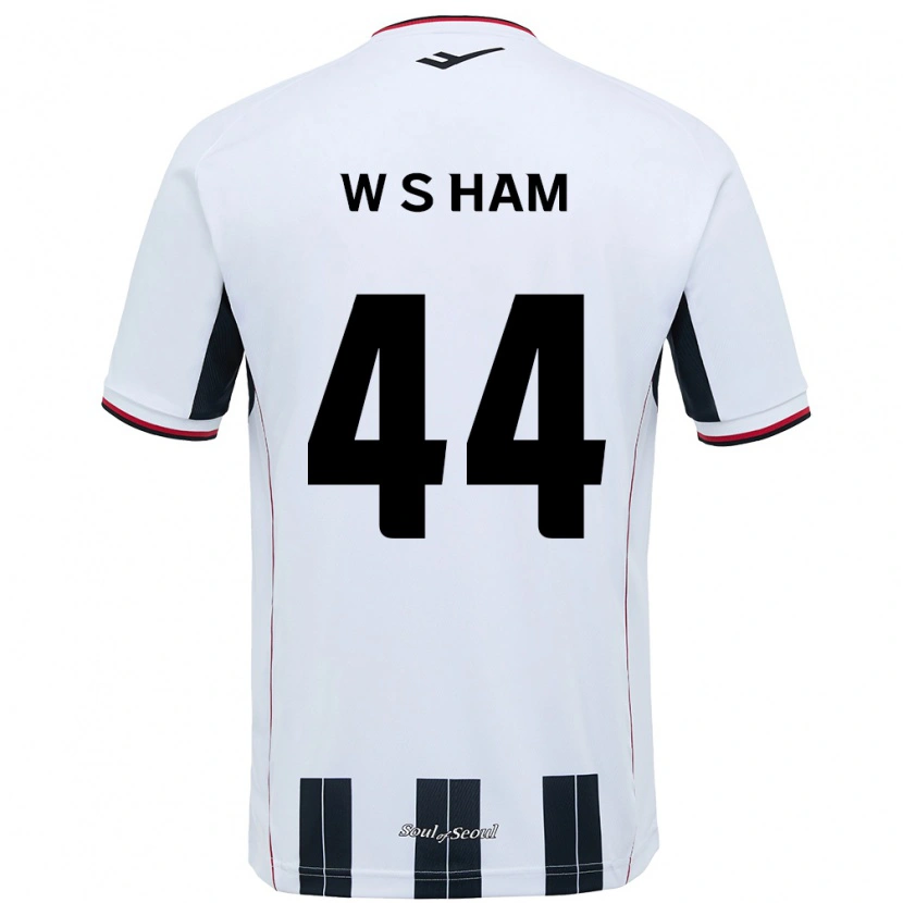 Danxen Criança Camisola Sun-Woo Ham #44 Branco Preto Alternativa 2025/26 Camisa Brasil
