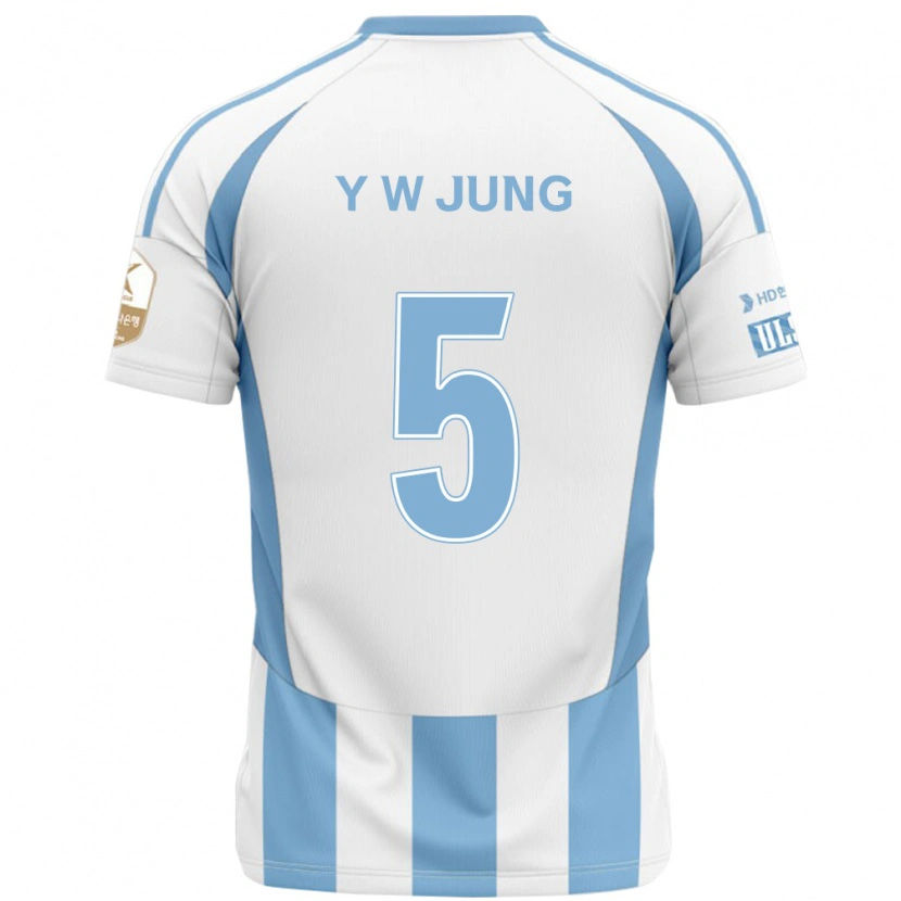Danxen Criança Camisola Woo-Young Jung #5 Branco Azul Celeste Alternativa 2025/26 Camisa Brasil