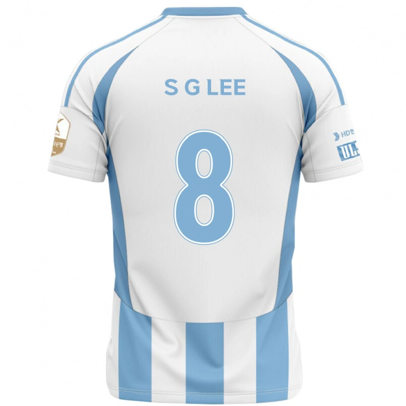 Danxen Criança Camisola Gyu-Sung Lee #8 Branco Azul Celeste Alternativa 2025/26 Camisa Brasil