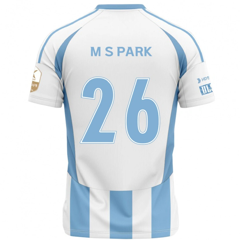 Danxen Criança Camisola Min-Seo Park #26 Branco Azul Celeste Alternativa 2025/26 Camisa Brasil