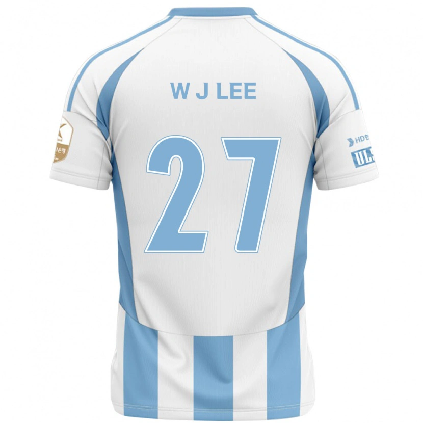Danxen Criança Camisola Ji-Woo Lee #27 Branco Azul Celeste Alternativa 2025/26 Camisa Brasil