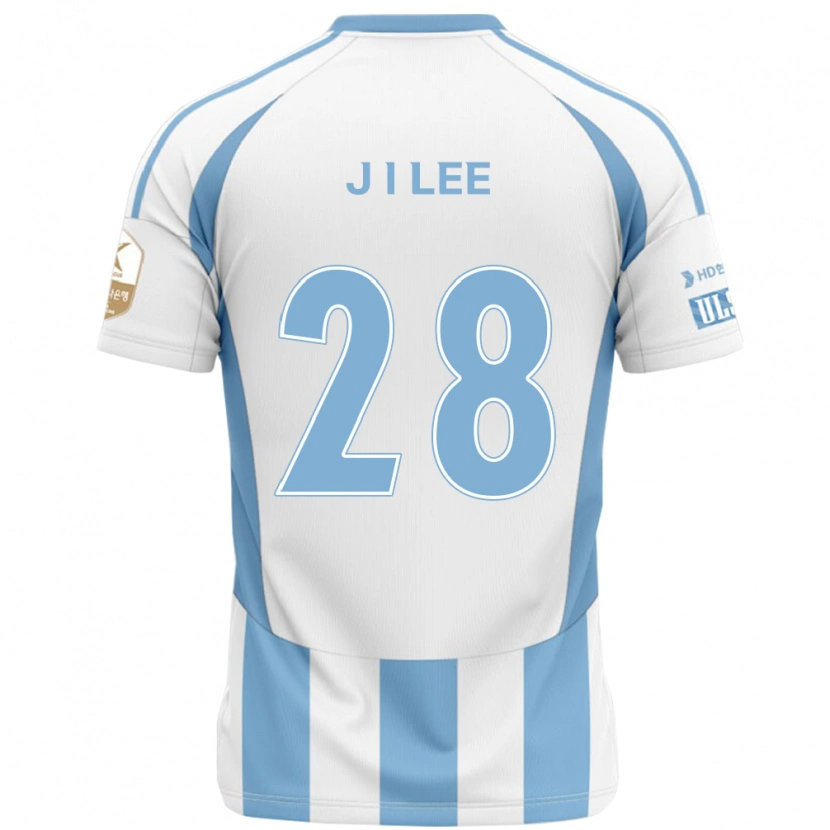 Danxen Criança Camisola Jae-Ik Lee #28 Branco Azul Celeste Alternativa 2025/26 Camisa Brasil