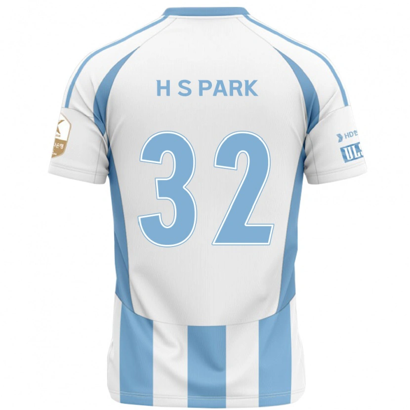 Danxen Criança Camisola Sung-Hyun Park #32 Branco Azul Celeste Alternativa 2025/26 Camisa Brasil