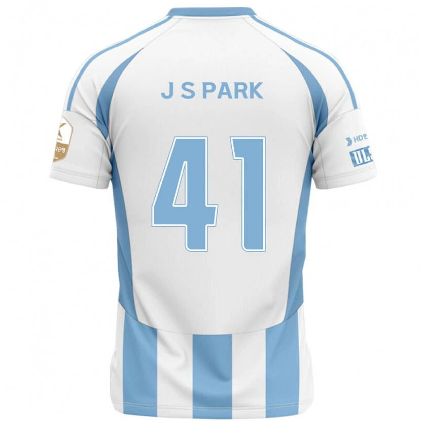 Danxen Criança Camisola Sang-Jun Park #41 Branco Azul Celeste Alternativa 2025/26 Camisa Brasil