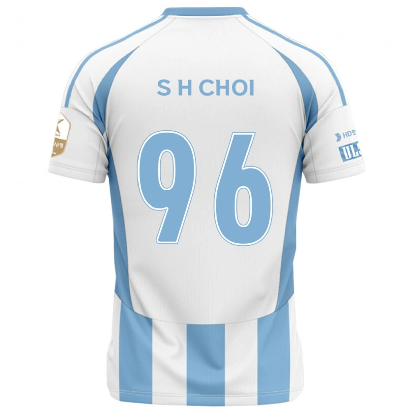 Danxen Criança Camisola Seok-Hyeon Choi #96 Branco Azul Celeste Alternativa 2025/26 Camisa Brasil