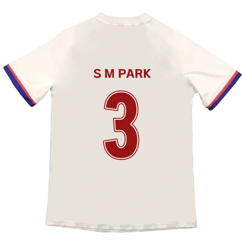 Danxen Criança Camisola Min-Seo Park #3 Branco Sujo Vermelho Alternativa 2025/26 Camisa Brasil