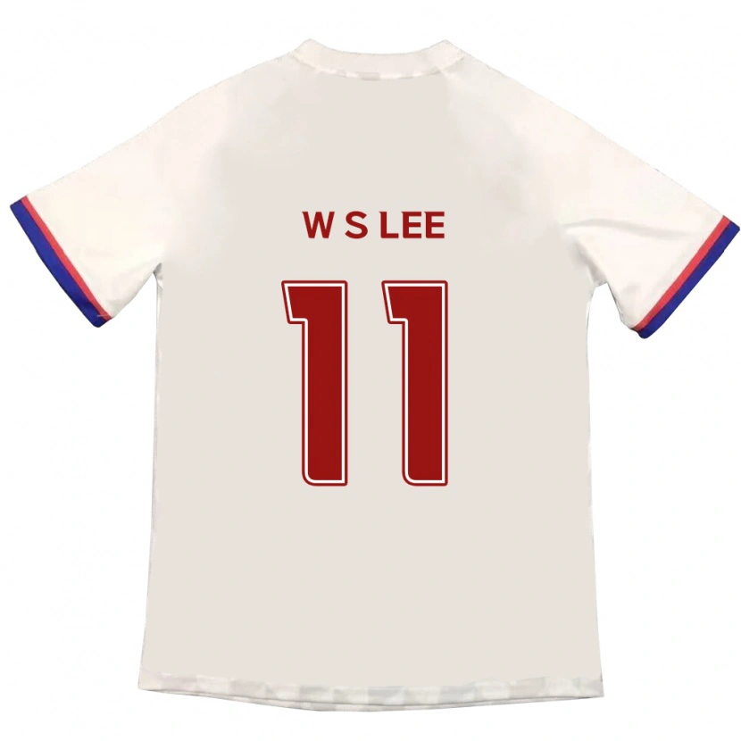 Danxen Criança Camisola Seung-Woo Lee #11 Branco Sujo Vermelho Alternativa 2025/26 Camisa Brasil