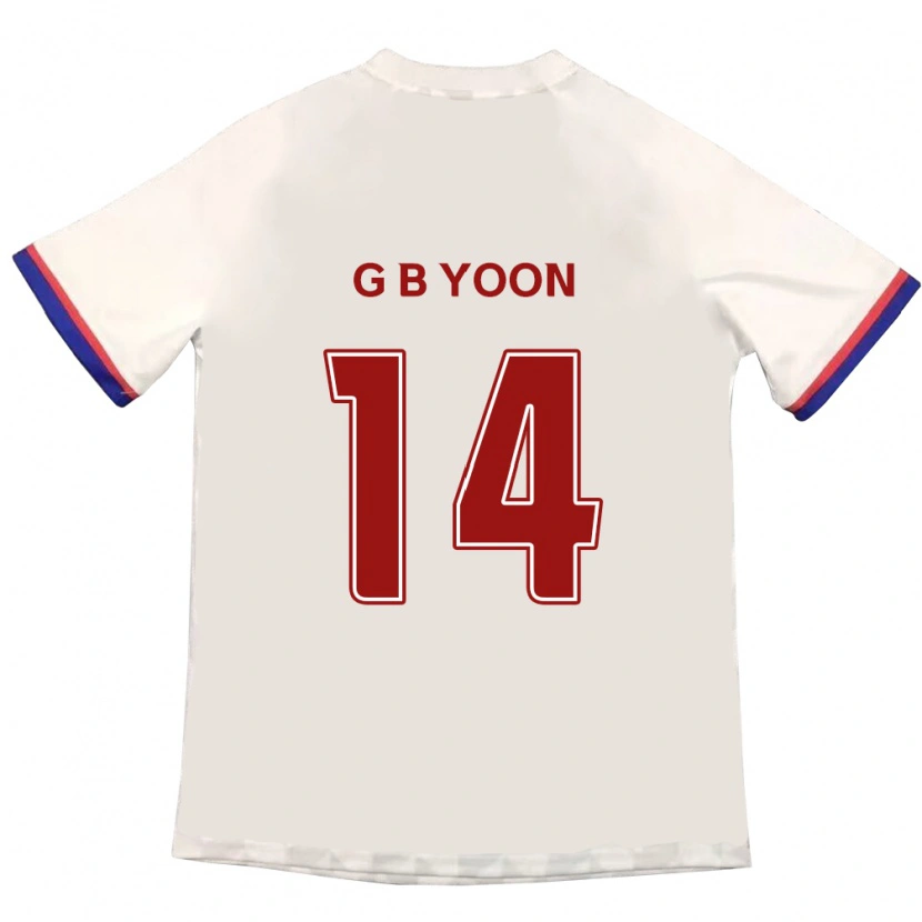 Danxen Criança Camisola Bit-Garam Yoon #14 Branco Sujo Vermelho Alternativa 2025/26 Camisa Brasil