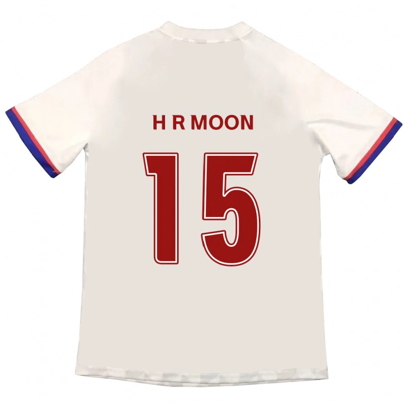 Danxen Criança Camisola Ha-Rang Moon #15 Branco Sujo Vermelho Alternativa 2025/26 Camisa Brasil
