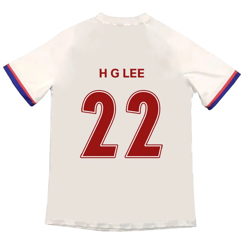Danxen Criança Camisola Gwang-Hyeok Lee #22 Branco Sujo Vermelho Alternativa 2025/26 Camisa Brasil