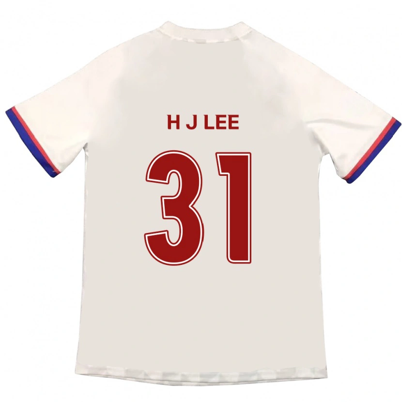 Danxen Criança Camisola Jae-Hoon Lee #31 Branco Sujo Vermelho Alternativa 2025/26 Camisa Brasil