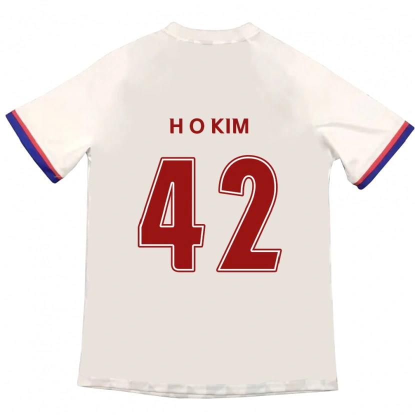 Danxen Criança Camisola One-Hyung Kim #42 Branco Sujo Vermelho Alternativa 2025/26 Camisa Brasil
