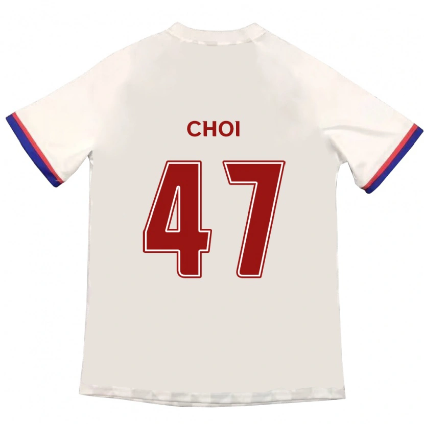 Danxen Criança Camisola San Choi #47 Branco Sujo Vermelho Alternativa 2025/26 Camisa Brasil