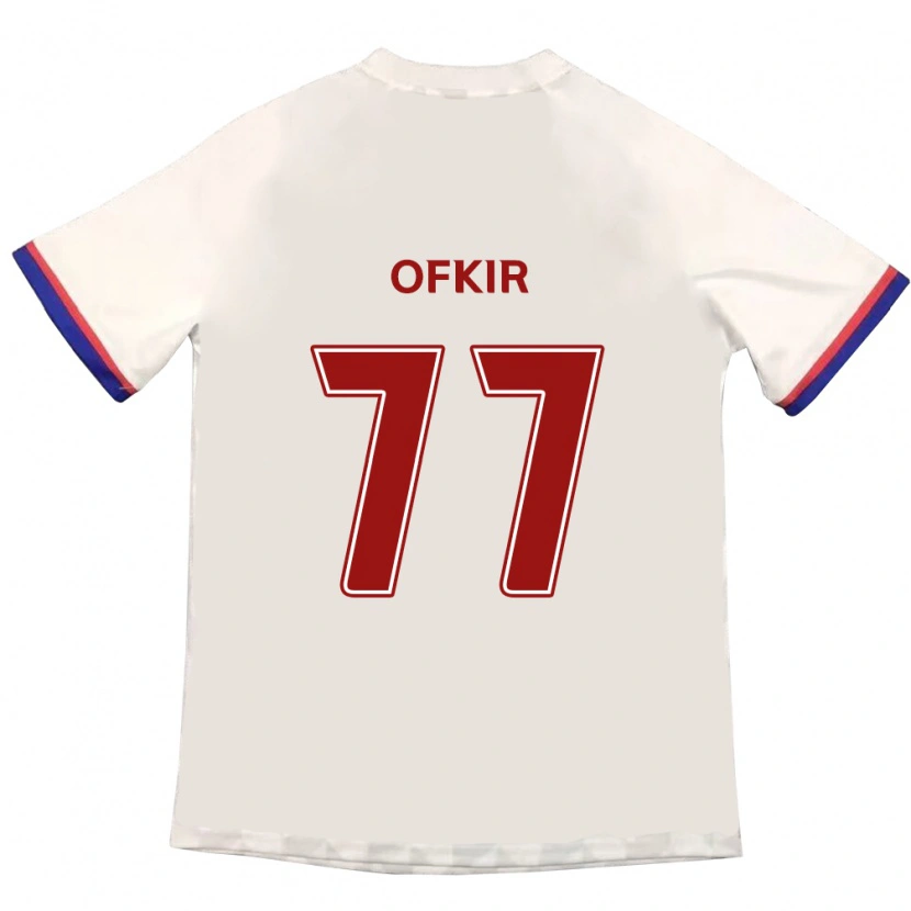 Danxen Criança Camisola Mohamed Ofkir #77 Branco Sujo Vermelho Alternativa 2025/26 Camisa Brasil
