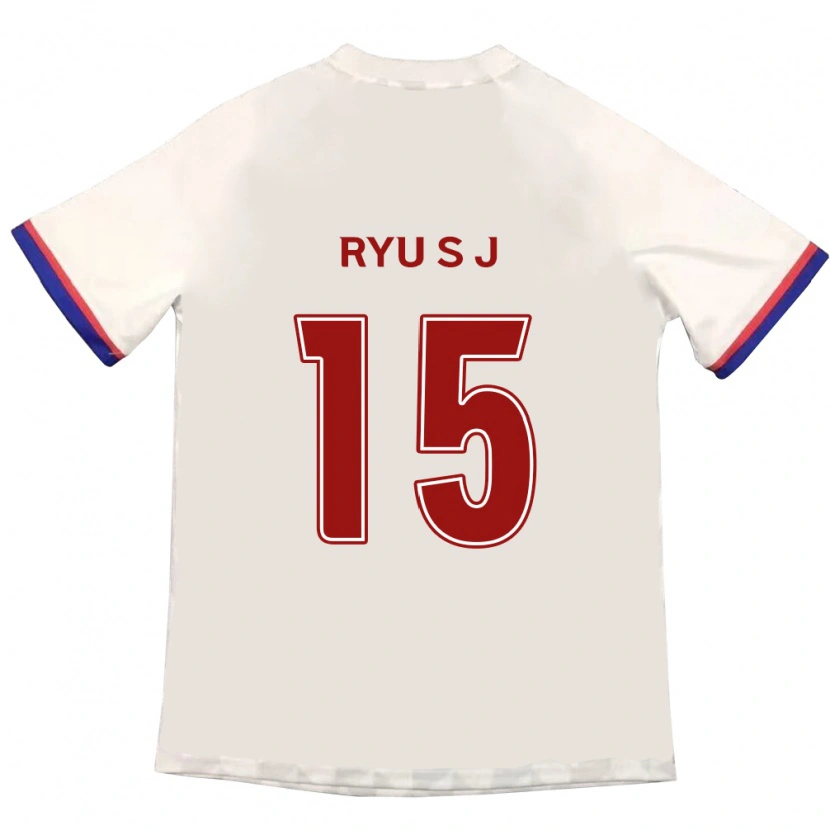 Danxen Criança Camisola Ryu Soo-Jung #15 Branco Sujo Vermelho Alternativa 2025/26 Camisa Brasil