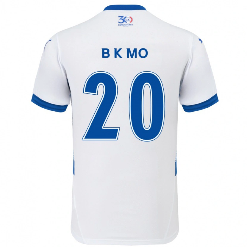 Danxen Criança Camisola Kyung-Bin Mo #20 Branco Azul Royal Alternativa 2025/26 Camisa Brasil