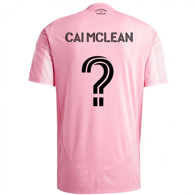 Danxen Homem Camisola Cai Mclean #0 Rosa Preto Principal 2025/26 Camisa Brasil