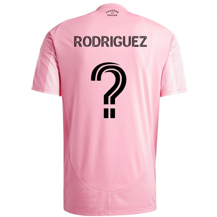 Danxen Homem Camisola Emerson Rodríguez #0 Rosa Preto Principal 2025/26 Camisa Brasil