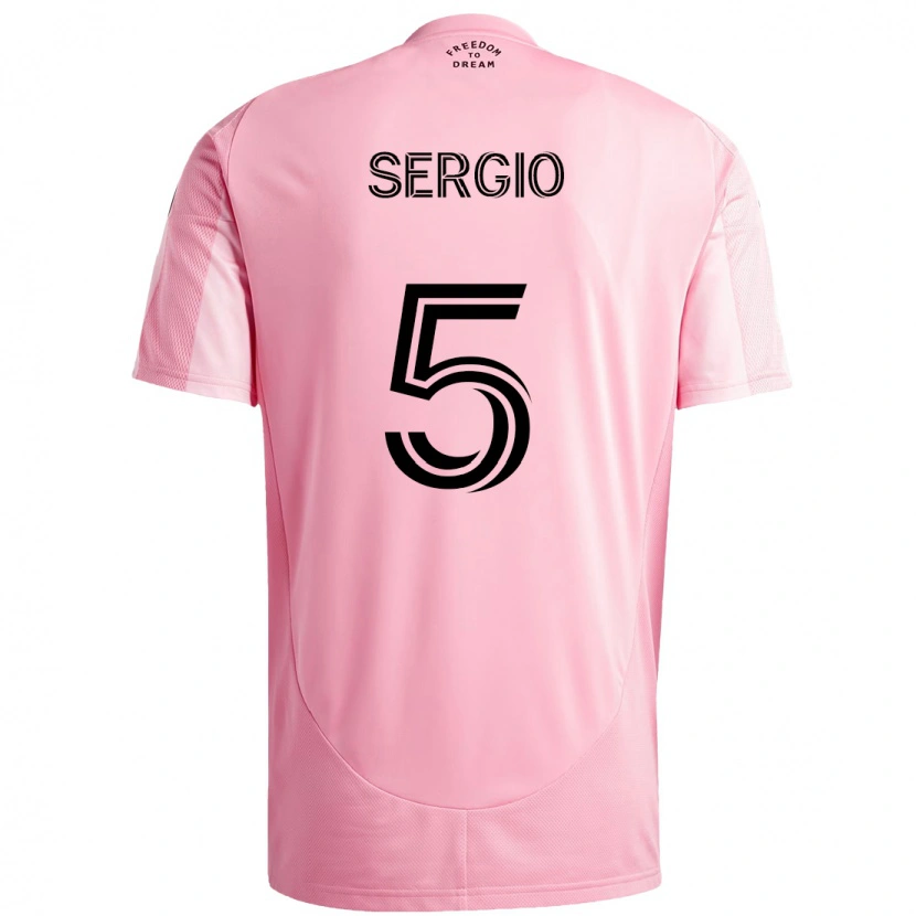 Danxen Homem Camisola Sergio Busquets #5 Rosa Preto Principal 2025/26 Camisa Brasil