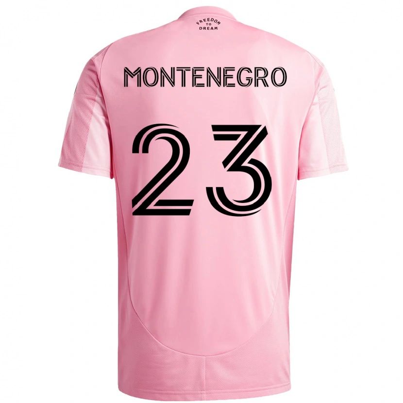 Danxen Homem Camisola Ricardo Montenegro #23 Rosa Preto Principal 2025/26 Camisa Brasil