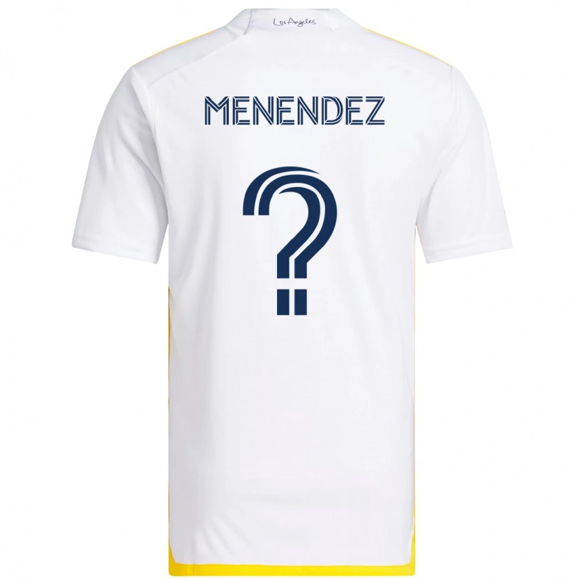 Danxen Homem Camisola Alexsander Menendez #0 Branco Amarelo Principal 2025/26 Camisa Brasil
