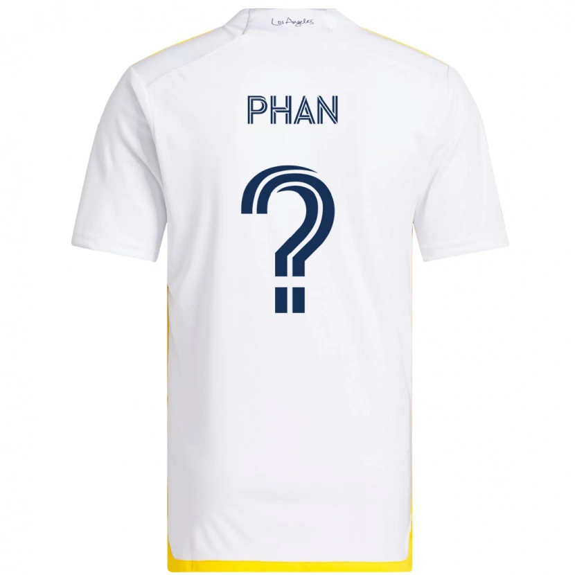 Danxen Homem Camisola Brett Phan #0 Branco Amarelo Principal 2025/26 Camisa Brasil