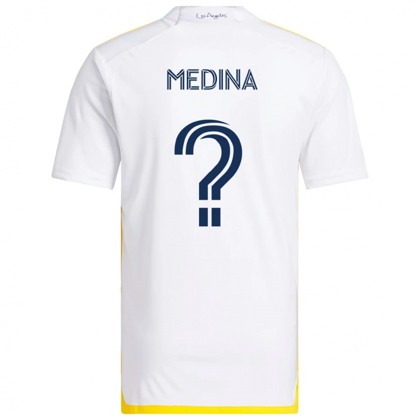 Danxen Homem Camisola Aaron Medina #0 Branco Amarelo Principal 2025/26 Camisa Brasil