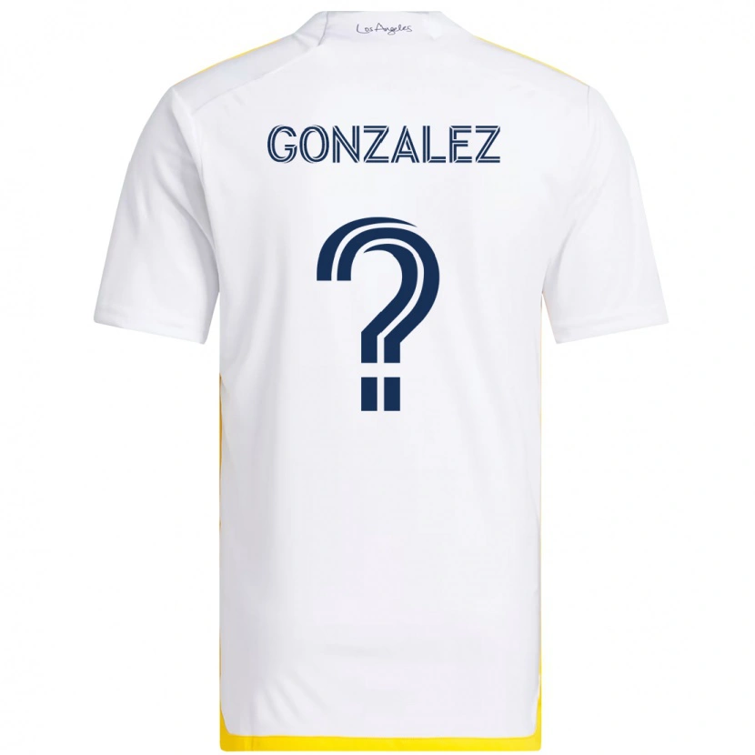 Danxen Homem Camisola Miguel Gonzalez #0 Branco Amarelo Principal 2025/26 Camisa Brasil